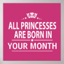 Recherche de princesse personnalisée posters Anniversaire