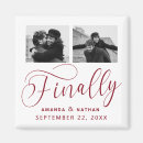 Recherche de rouge et blanc mariage magnets Élégant