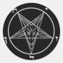 Recherche de sataniste autocollants Pentagramme