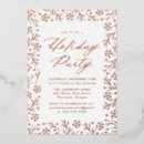 Recherche de rose gold noël invitations Flocons de neige