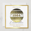 Recherche de 1984 anniversaire cartes Vintage