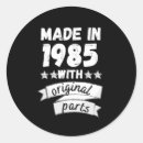 Recherche de 1985 autocollants Anniversaire