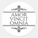 Recherche de amor autocollants Amor vincit omnia