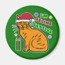Recherche de mauvais de chat magnets Noël drôle