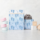 Recherche de empreintes bébé papier cadeau Bébé garçon