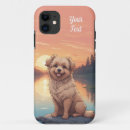 Recherche de caniche iphone coques Doré