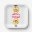 Recherche de crabe assiettes en papier Maryland
