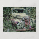 Recherche de voiture rouillée cartes postales Antique