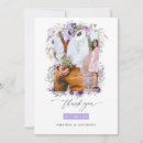 Recherche de floral mariage remerciements cartes Violet