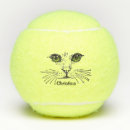 Recherche de visage tennis balles Visage du chat
