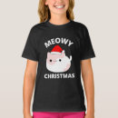 Recherche de chaton de noël tshirts Jeune fille
