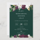 Recherche de floral répétition dîner invitations Violet