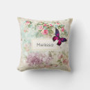 Recherche de papillon vintage coussins Pink butterfly