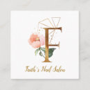 Recherche de lettre f cartes visite Floral