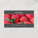 Recherche de fraises rouges cartes visite Customer
