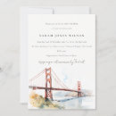 Recherche de pont san francisco invitations Aquarelle