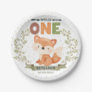 Recherche de anniversaire de renard assiettes Sauvage