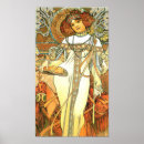 Recherche de peintures mucha art Rétro