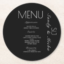 Recherche de menu dessous de verres Noir et blanc