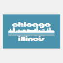Recherche de chicago il autocollants Rétro