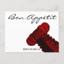 Recherche de fruits mer cartes postales Rouge