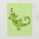 Recherche de lézard vert cartes postales Dessin