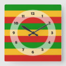 Recherche de rastafari horloges Drapeau
