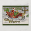 Recherche de père noël rouge cartes postales Neige