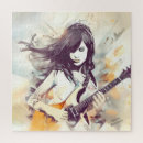 Recherche de guitare électrique puzzles Rocher