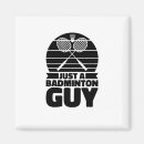 Recherche de raquette de tennis magnets Joueur de badminton