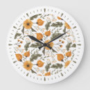 Recherche de motif floral horloges Blanc