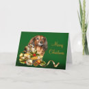 Recherche de canine christmas vœux cartes Dachshund