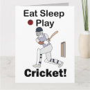 Recherche de cricket vœux cartes Balle