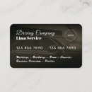 Recherche de limousine cartes visite Auto