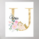 Recherche de u lettre u posters Floral