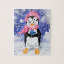 Recherche de pingouins puzzles Joyeux noël