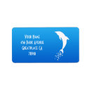 Recherche de silhouette dauphin cartes invitations Bleu