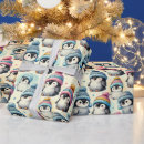 Recherche de pingouin de noël papier cadeau Mignon