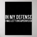 Recherche de défense posters Non surveillé