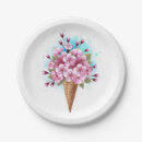 Recherche de glace assiettes Rose