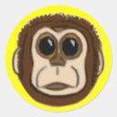 Recherche de visage de singe autocollants Chimpanzé