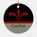 Recherche de rouge foncé ornements Élégant