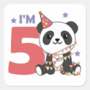 Recherche de cinq animaux autocollants 5e anniversaire