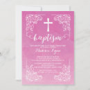 Recherche de moderne fille baptême invitations Aquarelle