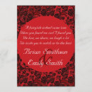 Recherche de rose noir épousant invitations Rouge