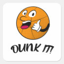 Recherche de joueur de basket autocollants Rétro