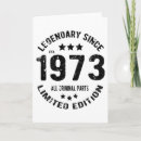 Recherche de 1973 anniversaire cartes Vintage