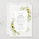 Recherche de cadre tournesol invitations Aquarelle