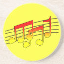 Recherche de notes musicales dessous de verres Musiciens