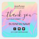 Recherche de cosmétique autocollants Merci nom de l'entreprise